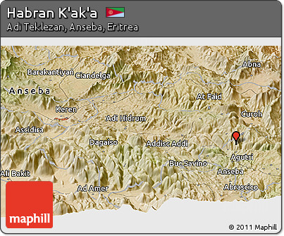 Satellite Panoramic Map of Habran K'ak'a