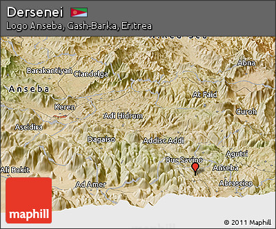 Satellite Panoramic Map of Dersenei
