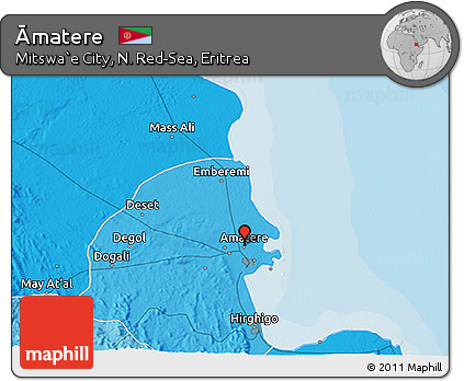 Political 3D Map of Āmatere