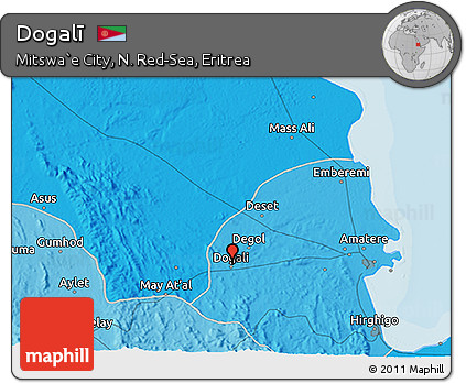 Political 3D Map of Dogalī