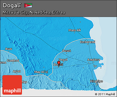 Political 3D Map of Dogalī