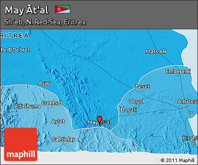Political 3D Map of May Āt'al