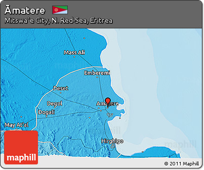 Political 3D Map of Āmatere