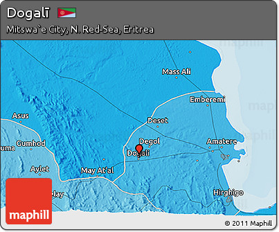 Political 3D Map of Dogalī