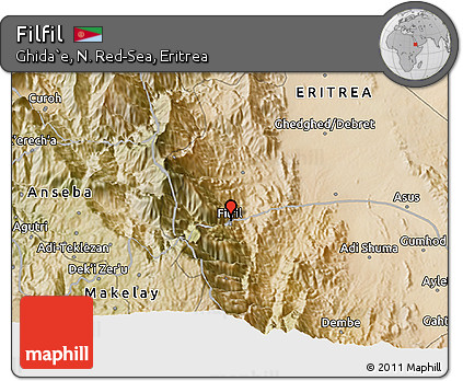 Satellite 3D Map of Filfil