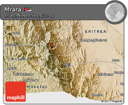 Satellite 3D Map of Mrara
