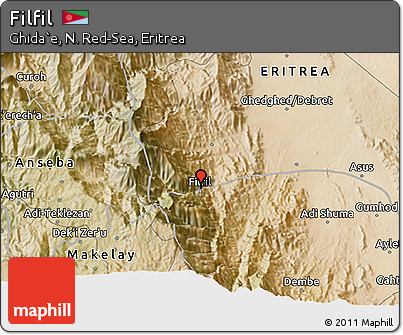 Satellite 3D Map of Filfil