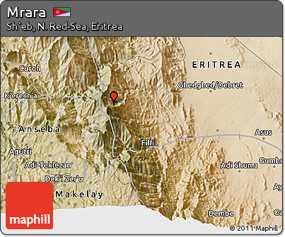 Satellite 3D Map of Mrara