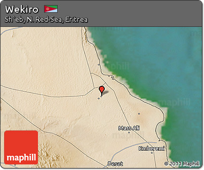 Satellite 3D Map of Wekiro