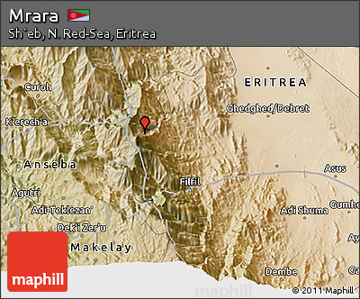 Satellite 3D Map of Mrara