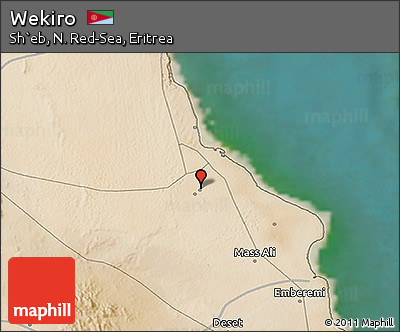 Satellite 3D Map of Wekiro