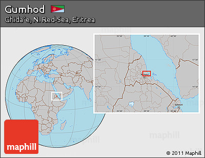 Gray Location Map of Gumhod
