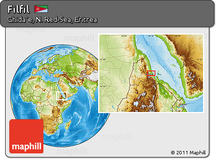Physical Location Map of Filfil