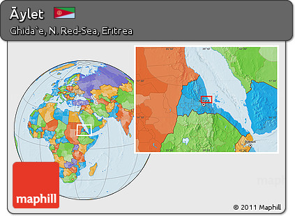 Political Location Map of Āylet