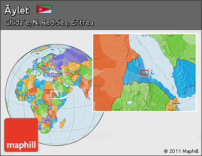 Political Location Map of Āylet