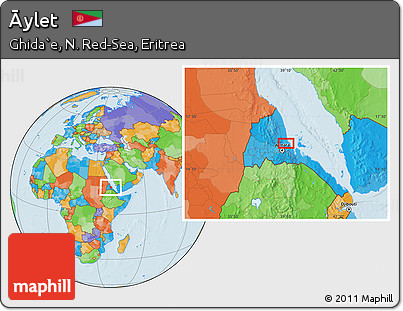 Political Location Map of Āylet