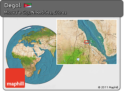 Satellite Location Map of Degol
