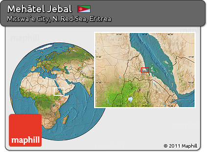 Satellite Location Map of Mehātel Jebal