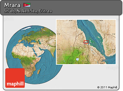 Satellite Location Map of Mrara