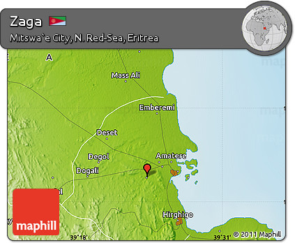 Physical Map of Zaga