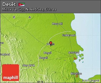 Physical Map of Desēt