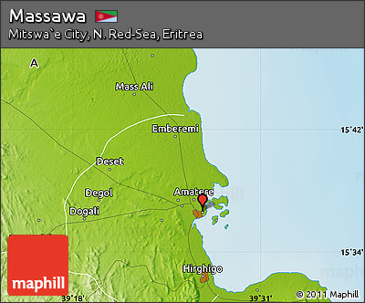 Physical Map of Massawa