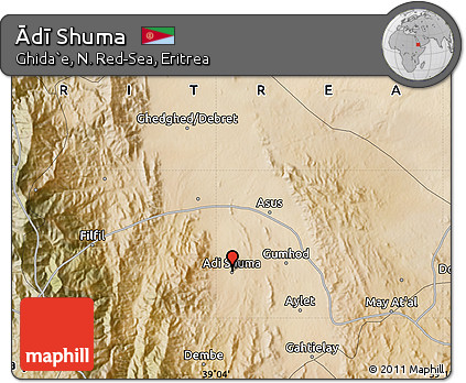 Satellite Map of Ādī Shuma