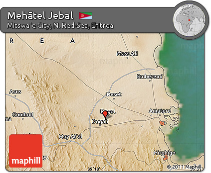 Satellite Map of Mehātel Jebal
