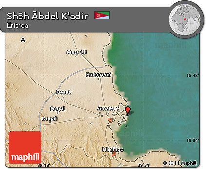 Satellite Map of Shēh Ābdel K'adir