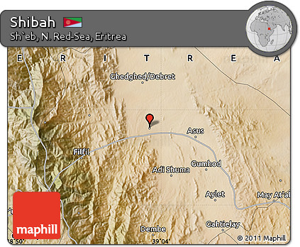 Satellite Map of Shibah