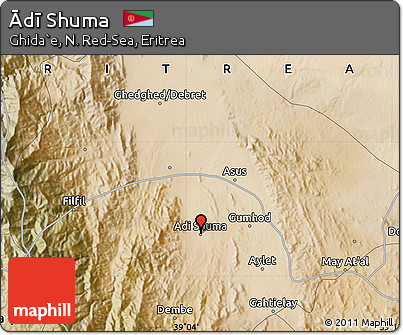 Satellite Map of Ādī Shuma