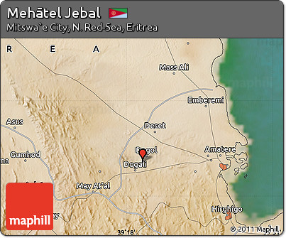 Satellite Map of Mehātel Jebal