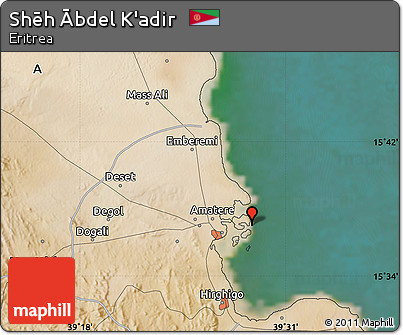 Satellite Map of Shēh Ābdel K'adir