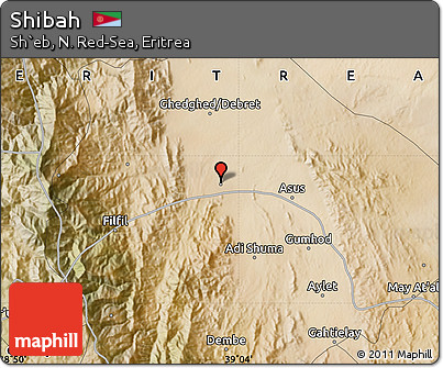 Satellite Map of Shibah