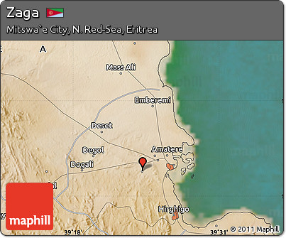 Satellite Map of Zaga