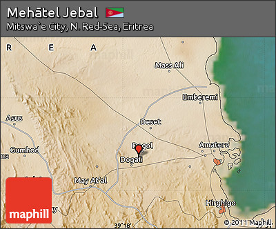 Satellite Map of Mehātel Jebal