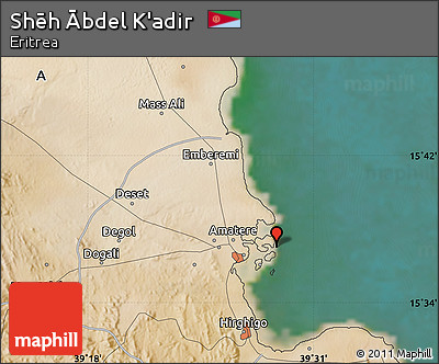 Satellite Map of Shēh Ābdel K'adir