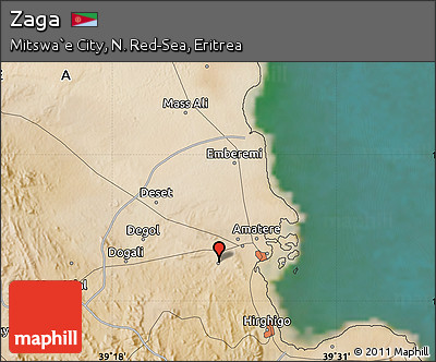 Satellite Map of Zaga