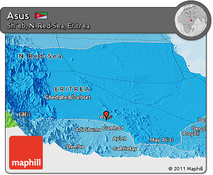 Political Panoramic Map of Asus