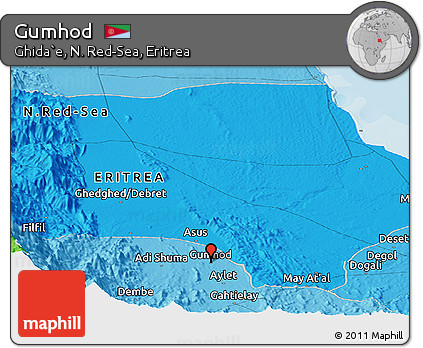 Political Panoramic Map of Gumhod