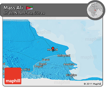 Political Panoramic Map of Mass Ali