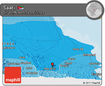 Political Panoramic Map of Saati
