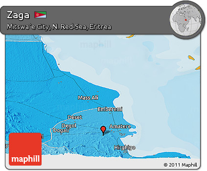 Political Panoramic Map of Zaga
