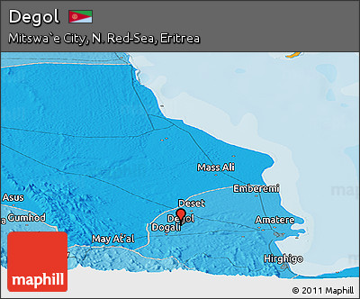 Political Panoramic Map of Degol