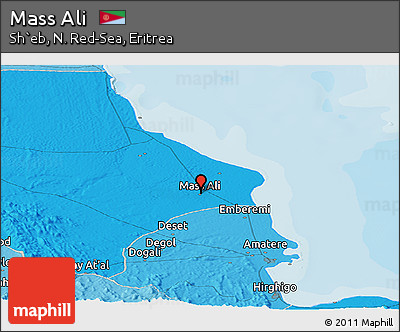 Political Panoramic Map of Mass Ali
