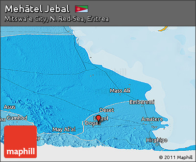 Political Panoramic Map of Mehātel Jebal