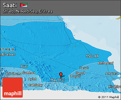 Political Panoramic Map of Saati