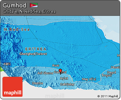 Political Panoramic Map of Gumhod
