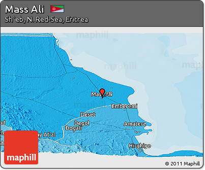 Political Panoramic Map of Mass Ali