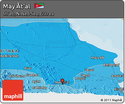 Political Panoramic Map of May Āt'al